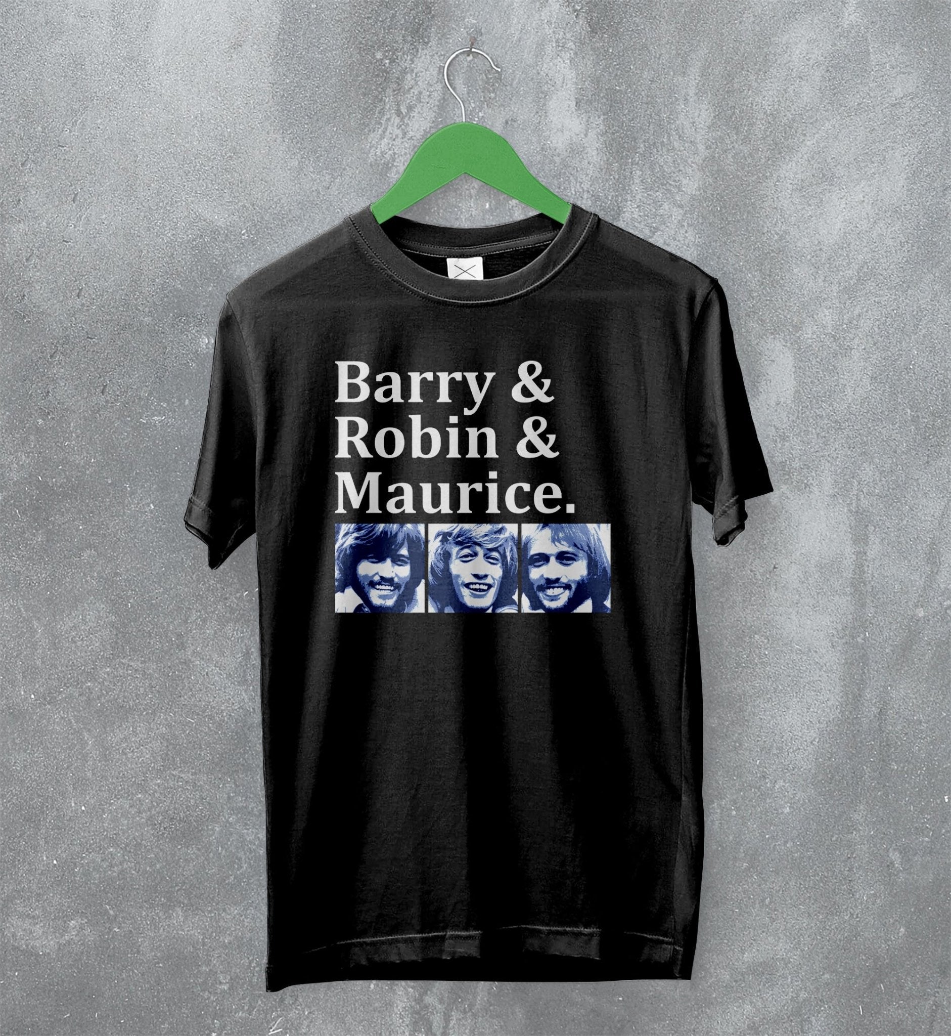 Bee Gees T-Shirt Barry Robin Maurice Rare Design 70s Gibb Disco Shirt Bee Gees T-Shirt Barry Robin Maurice Rare Design 70s Gibb Disco Shirt
