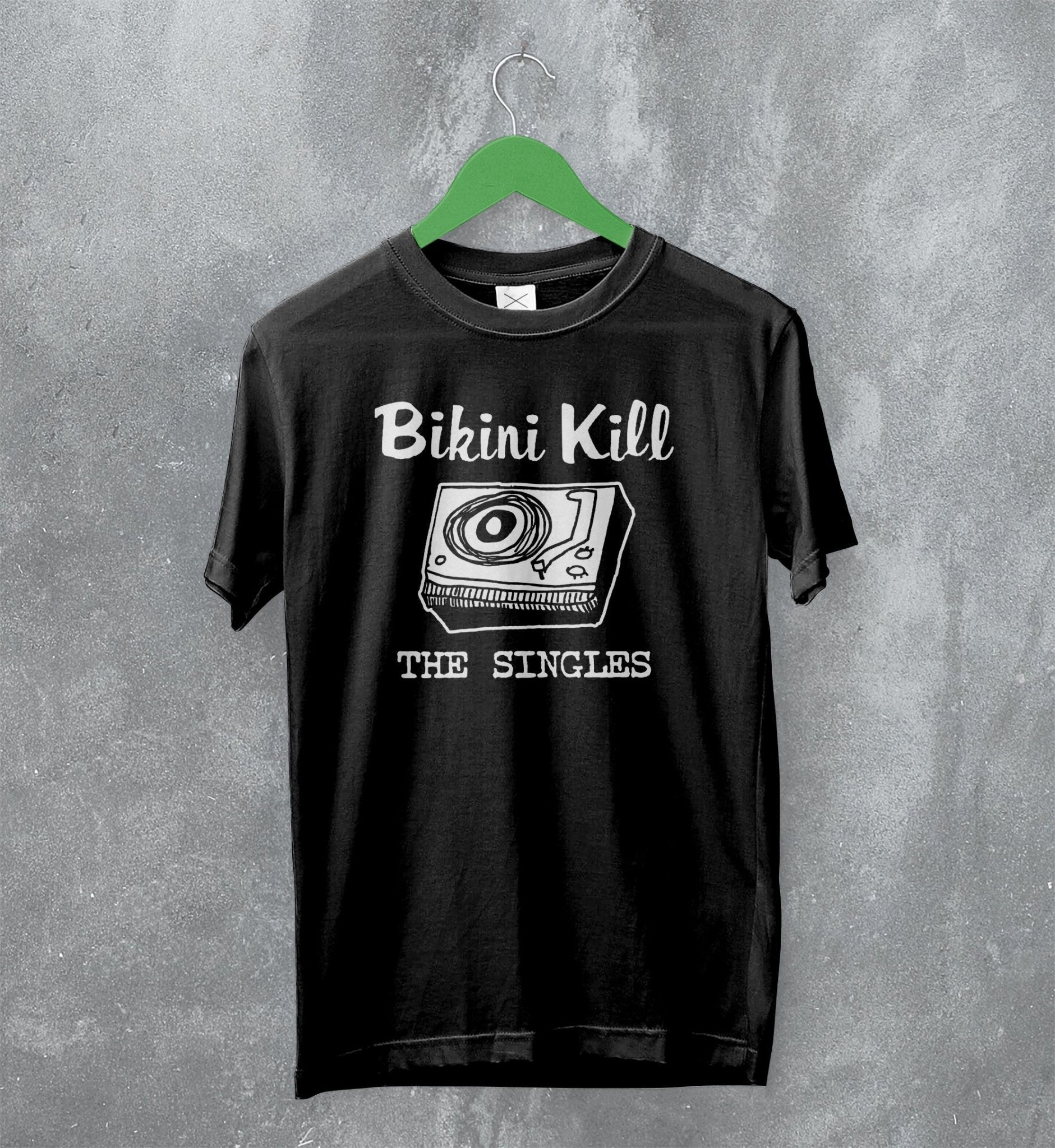 Bikini Kill T-Shirt The Singles Shirt Vintage Vinyl Album Art Merch Bikini Kill T-Shirt The Singles Shirt Vintage Vinyl Album Art Merch