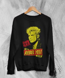 Billy Idol Sweatshirt 1984 Tour Billy Rebel Yell Sweater 80s Music Merch