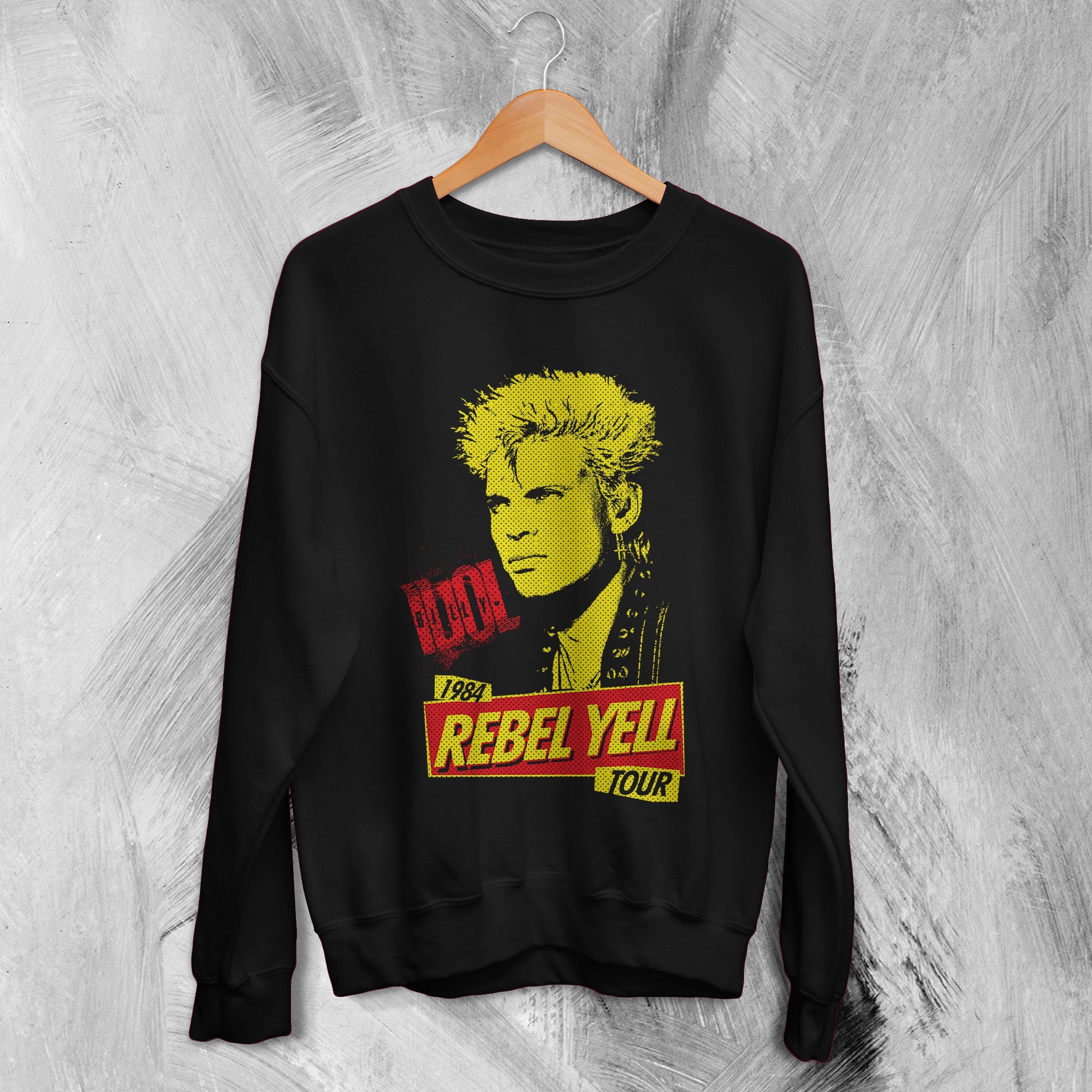 Billy Idol Sweatshirt 1984 Tour Billy Rebel Yell Sweater 80s Music Merch Billy Idol Sweatshirt 1984 Tour Billy Rebel Yell Sweater 80s Music Merch