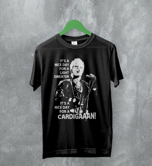 Billy Idol T-Shirt It’s A Nice Day For A Cardigan Shirt Vintage Concert