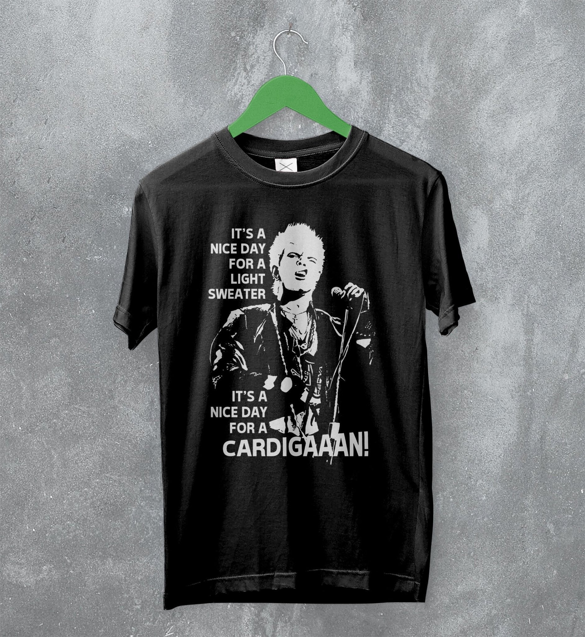 Billy Idol T-Shirt It's A Nice Day For A Cardigan Shirt Vintage Concert Billy Idol T-Shirt It's A Nice Day For A Cardigan Shirt Vintage Concert