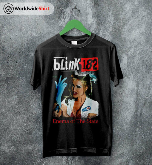 Blink-182 Enema of the State T Shirt Blink-182 Shirt Music Shirt