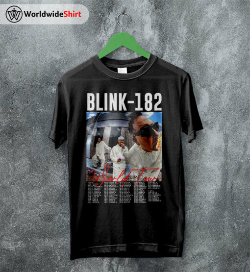 Blink-182 World Tour 2023 T Shirt Blink-182 Shirt Music Shirt