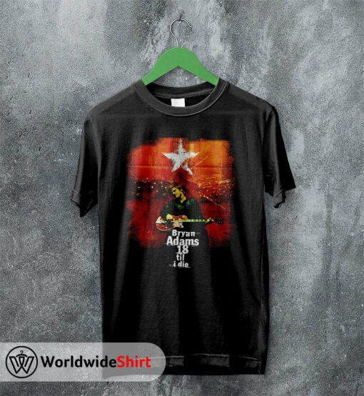 Bryan Adams 18 Till I Die Tour T-Shirt Bryan Adams Shirt Music Shirt