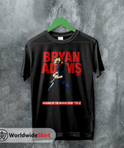 Bryan Adams Vintage 1992 Tour T-Shirt Bryan Adams Shirt Music Shirt