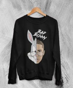Bugs Bunny X Bad Bunny Sweatshirt Bad Bunny Sweater Rapper Shirt