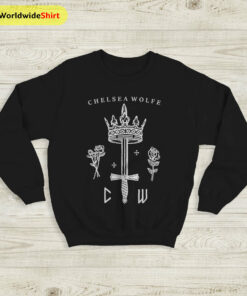 Chelsea Wolfe Sword and Crown Sweatshirt Chelsea Wolfe Shirt Music Shirt
