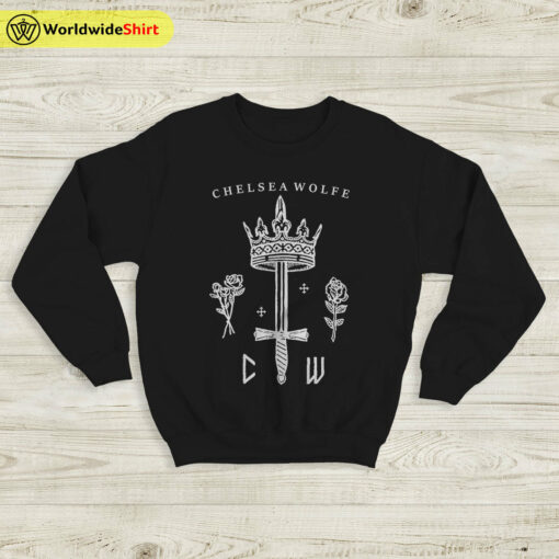 Chelsea Wolfe Sword and Crown Sweatshirt Chelsea Wolfe Shirt Music Shirt