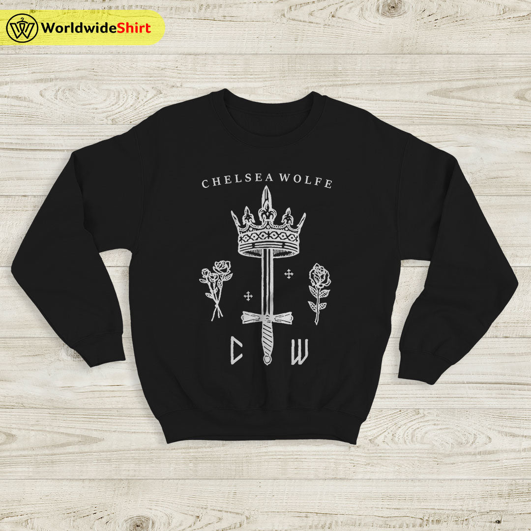 Chelsea Wolfe Sword and Crown Sweatshirt Chelsea Wolfe Shirt Music Shirt Chelsea Wolfe Sword and Crown Sweatshirt Chelsea Wolfe Shirt Music Shirt