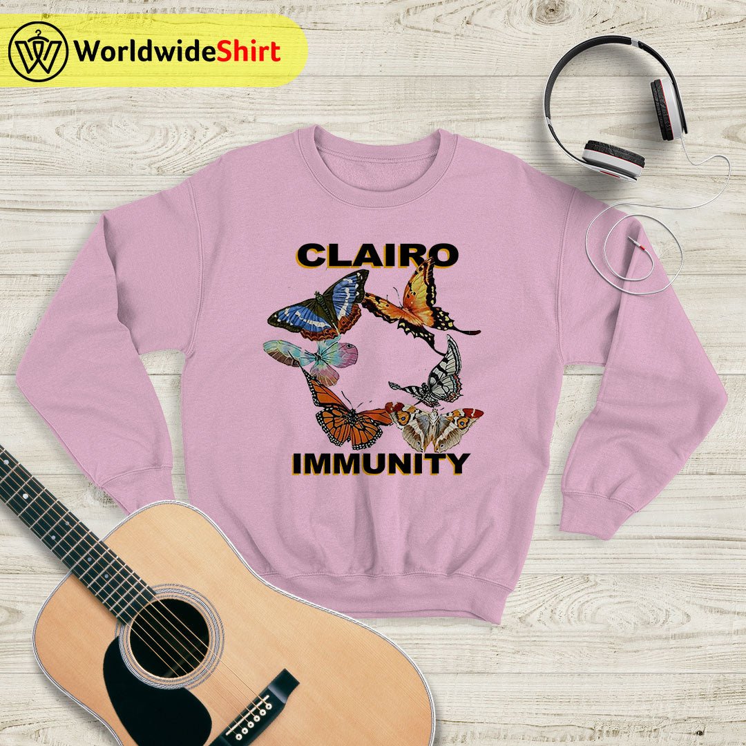 Clairo Butterfly Immunity Tour Sweatshirt Clairo Shirt Music Shirt Clairo Butterfly Immunity Tour Sweatshirt Clairo Shirt Music Shirt