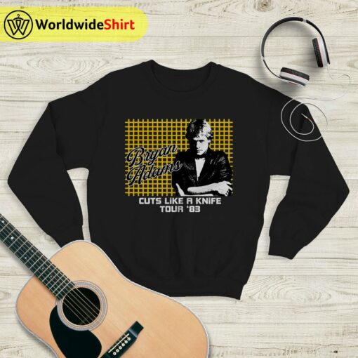 Cuts Like A Knife Tour ’83 Sweatshirt Bryan Adams Shirt Music Shirt