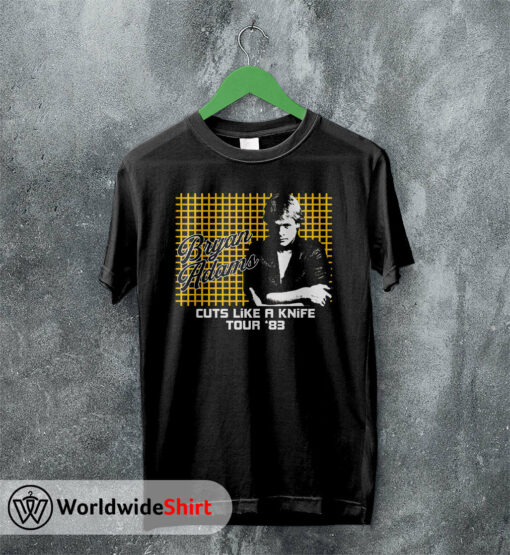Cuts Like A Knife Tour ’83 T-Shirt Bryan Adams Shirt Music Shirt