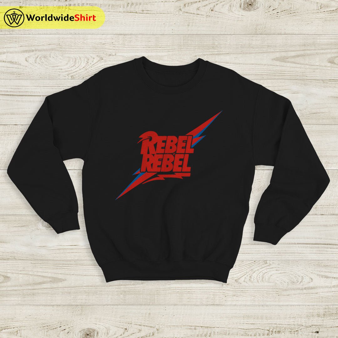 David Bowie REBEL Sweatshirt David Bowie Shirt Music Shirt David Bowie REBEL Sweatshirt David Bowie Shirt Music Shirt
