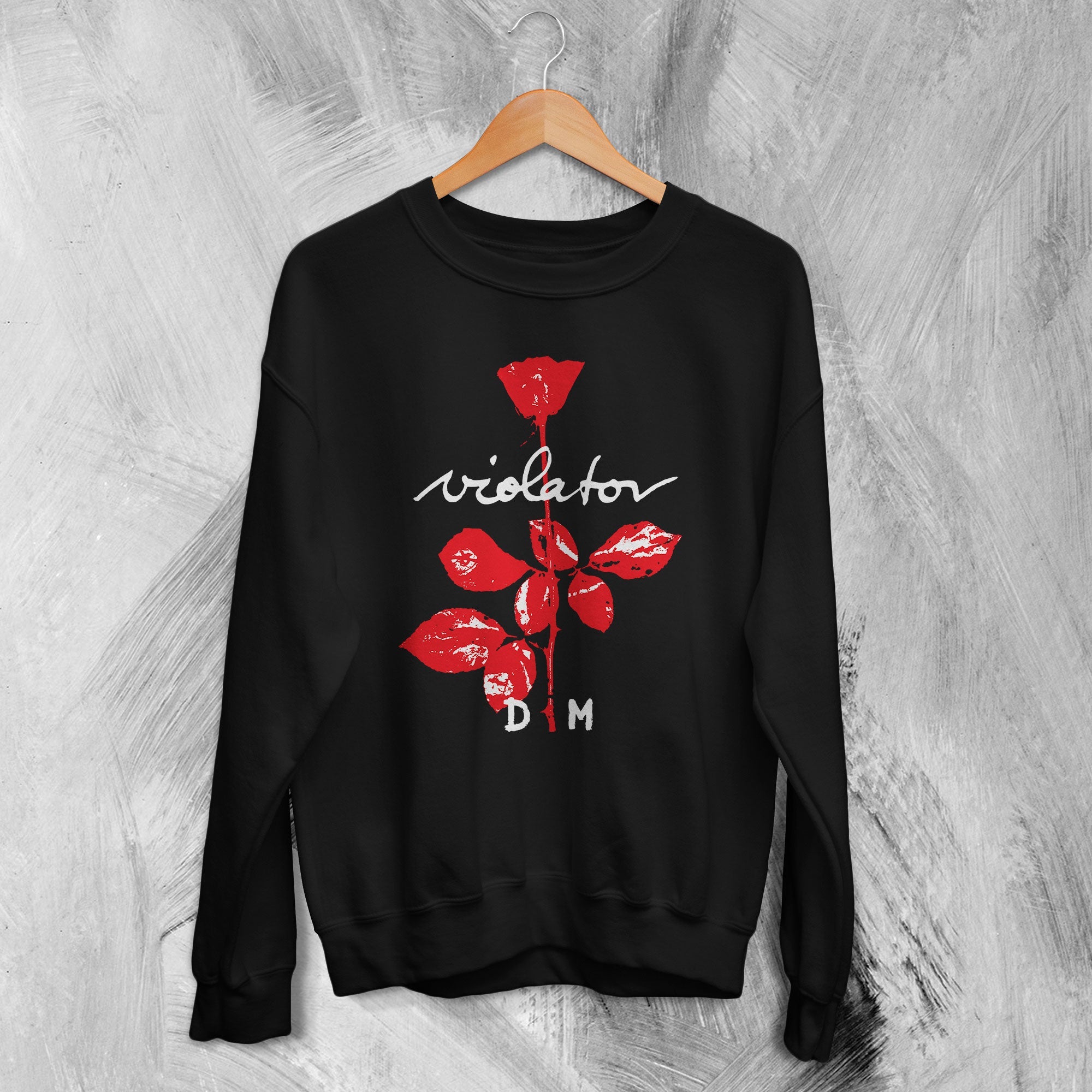 Depeche Mode Sweatshirt Violator Album Sweater Graphic Band Merch Depeche Mode Sweatshirt Violator Album Sweater Graphic Band Merch
