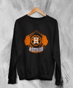 Houston Astros Baseball Sweatshirt Old School Houston Astros Sweater Astros Fanatics