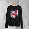 Old Cleveland Guardians Logo Sweatshirt Cleveland Indians Map Shirt Believe Land Baseball Merch
