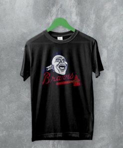 Vintage Atlanta Braves T-Shirt Screaming Indian Logo Shirt Baseball Merch