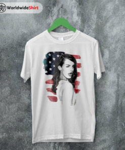Graphic Lana With American Flag T-shirt Lana Del Rey Shirt Lana Merch
