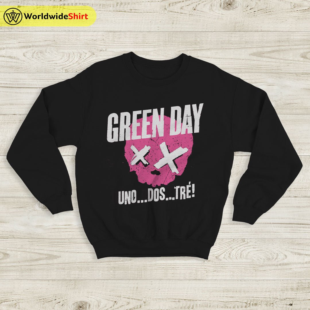 Green Day Uno Dos Tre Sweatshirt Green Day Shirt Rock Band Shirt Green Day Uno Dos Tre Sweatshirt Green Day Shirt Rock Band Shirt