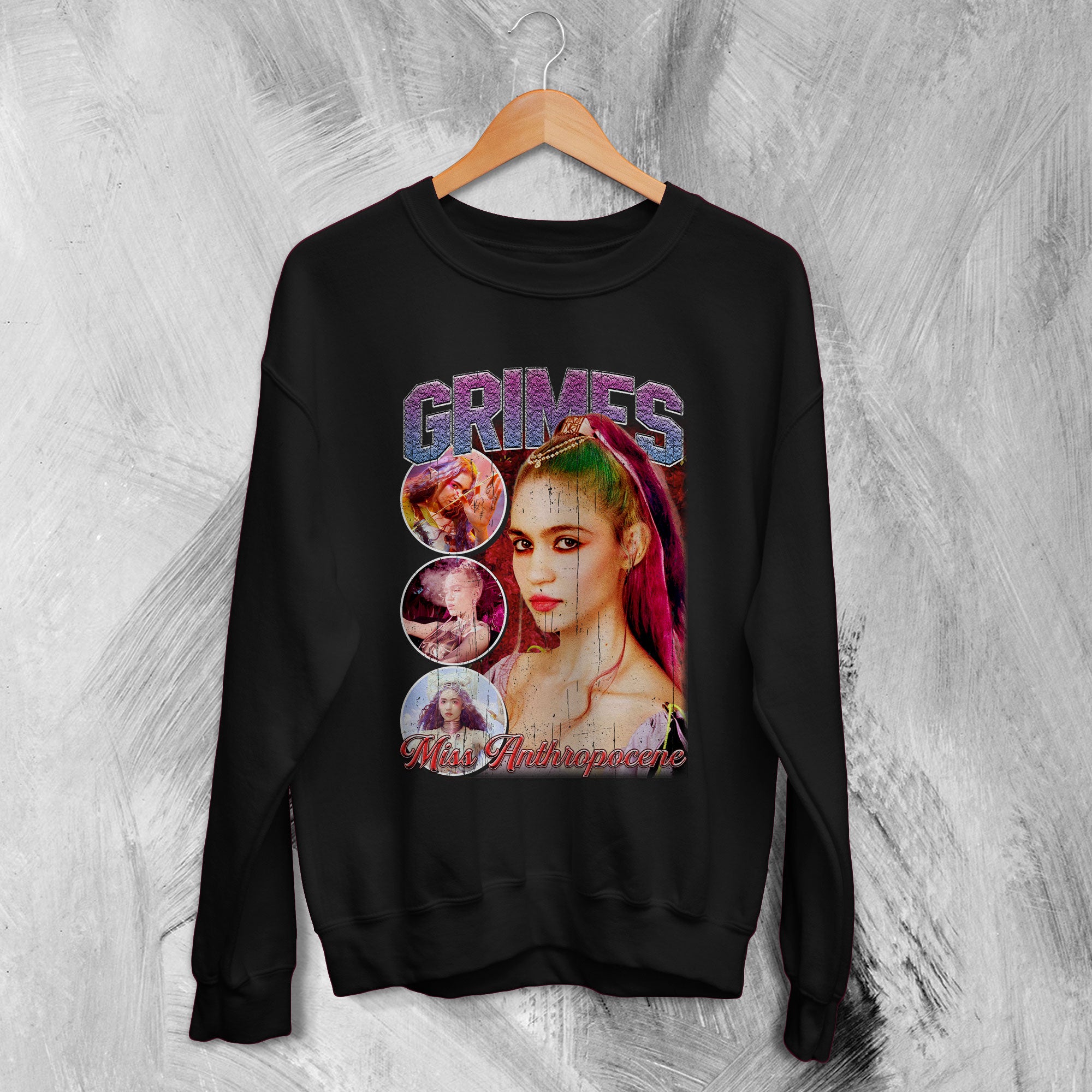 Grimes Bootleg Sweatshirt Music Tour Sweater Grimes Shirt Fan Merch Grimes Bootleg Sweatshirt Music Tour Sweater Grimes Shirt Fan Merch