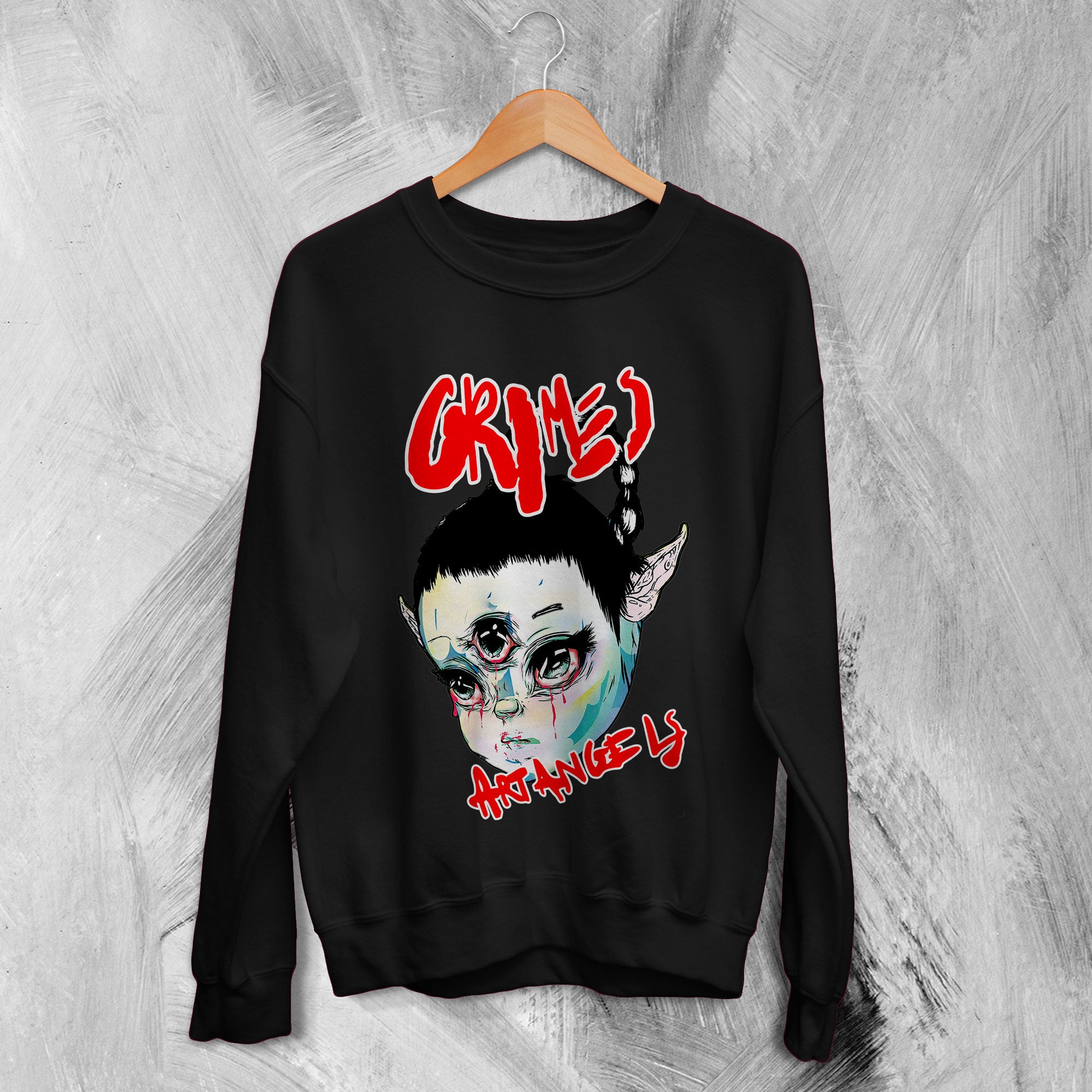 Grimes Sweatshirt Art Angels Sweater Band Album Art Shirt Tour Grimes Sweatshirt Art Angels Sweater Band Album Art Shirt Tour