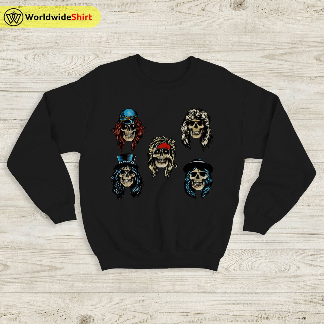 Guns N Roses Member Logo Sweatshirt Guns N Roses Shirt Rock Band Guns N Roses Member Logo Sweatshirt Guns N Roses Shirt Rock Band