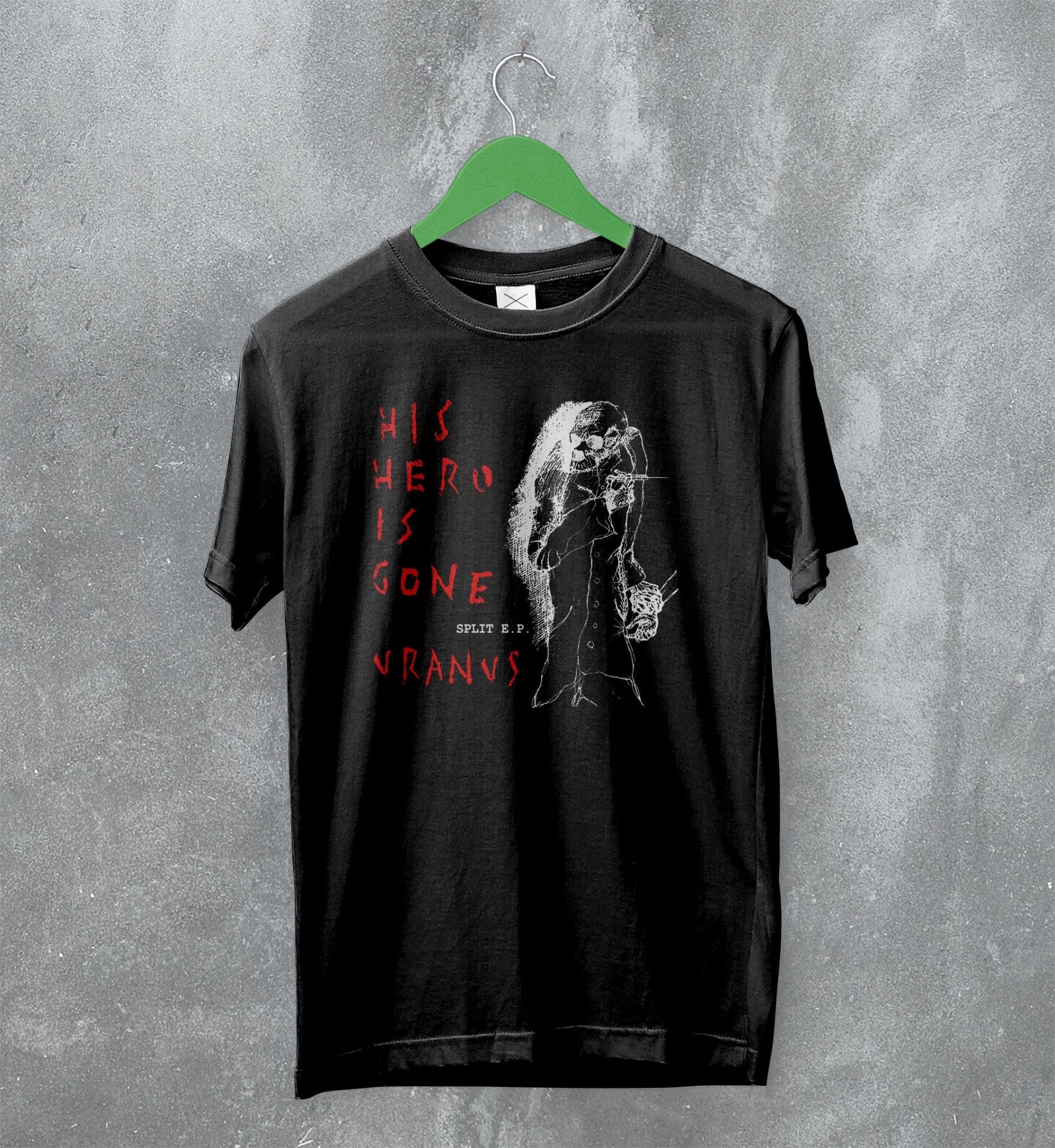 His Hero Is Gone T-Shirt Vintage Uranus Shirt Hardcore Punk Merch His Hero Is Gone T-Shirt Vintage Uranus Shirt Hardcore Punk Merch