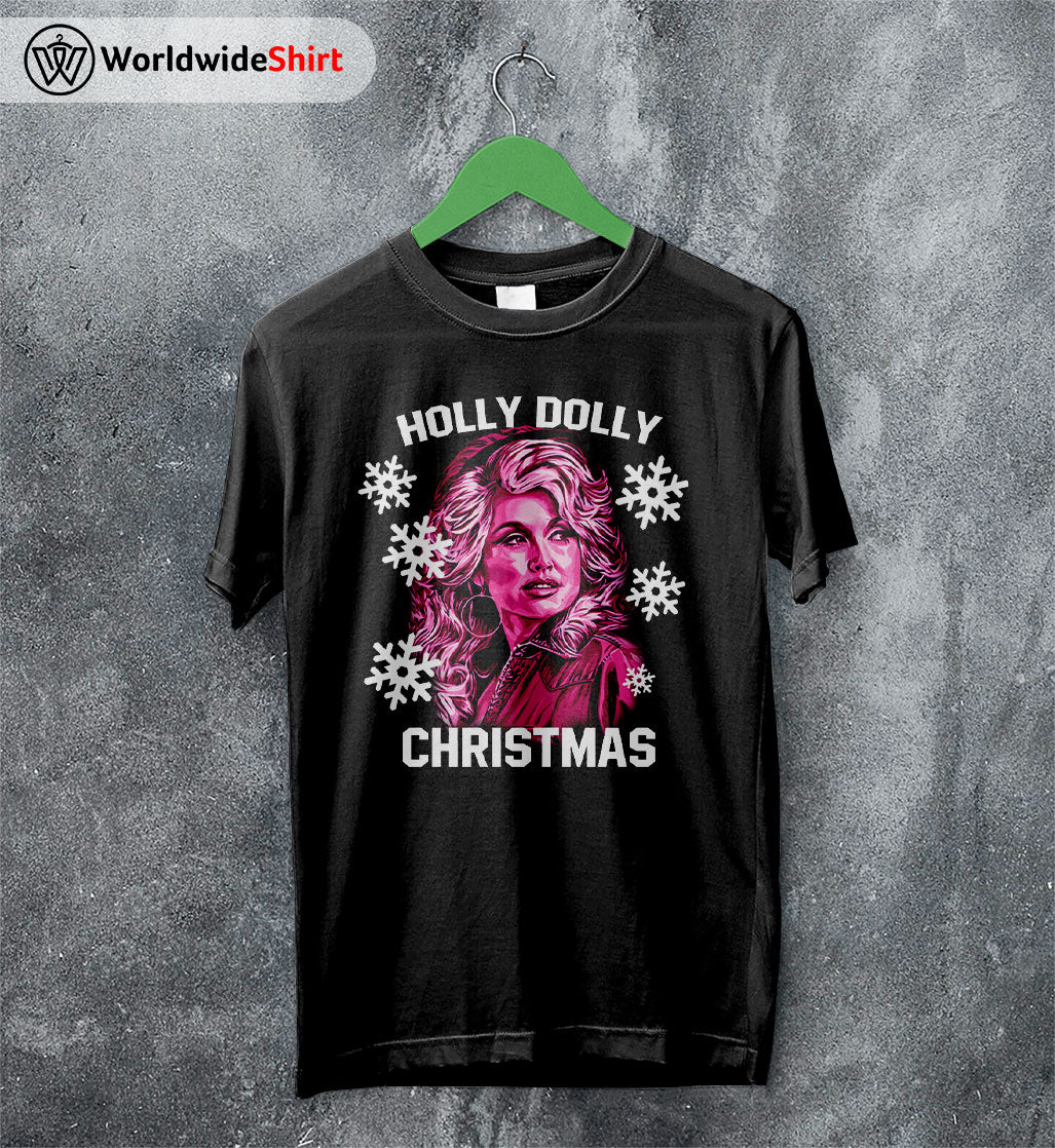 Holly Dolly Christmas T-Shirt Dolly Parton Shirt Ugly Christmas Holly Dolly Christmas T-Shirt Dolly Parton Shirt Ugly Christmas