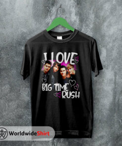 I Love Big Time Rush Graphic T shirt Big Time Rush Shirt Music Shirt