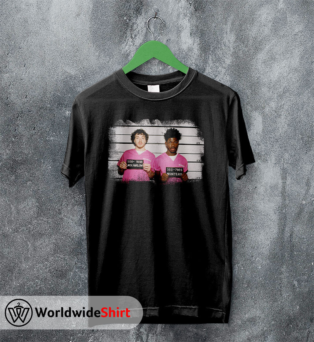 Jack Harlow And Lil Nas X Mugshot T shirt Jack Harlow Shirt Jack Harlow And Lil Nas X Mugshot T shirt Jack Harlow Shirt
