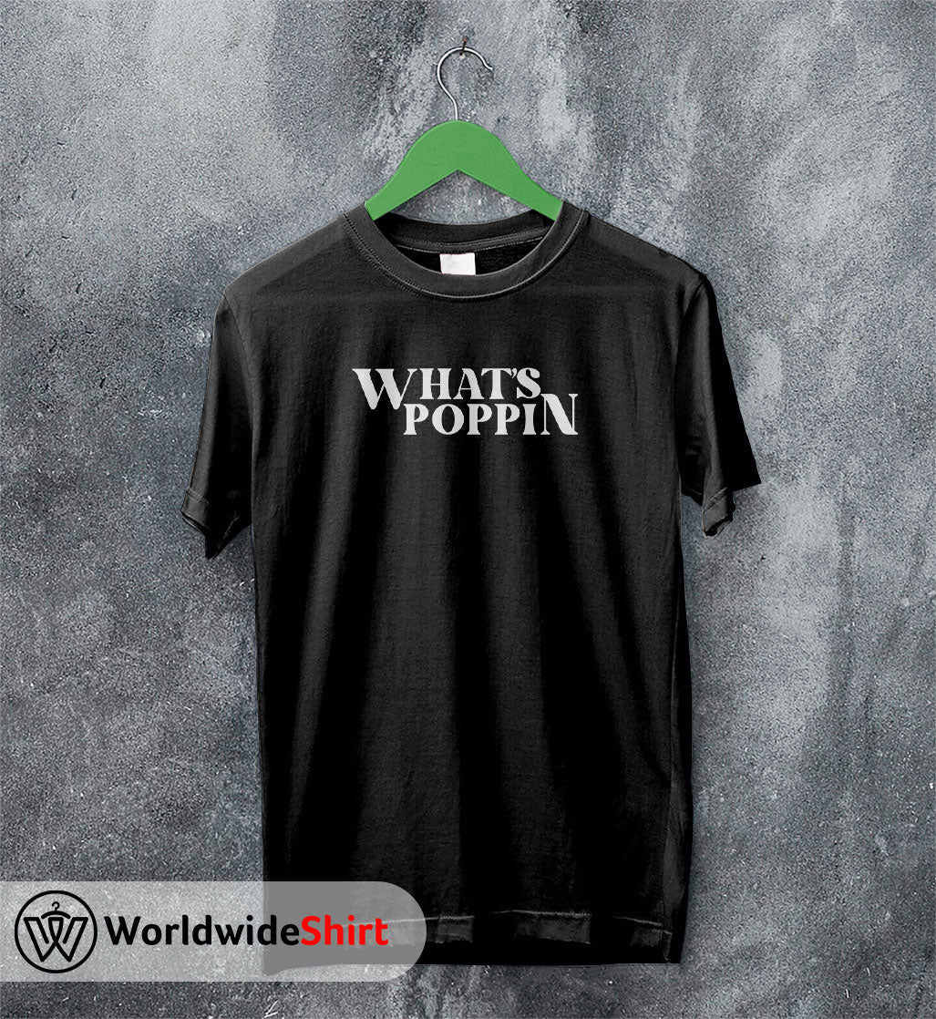 Jack Harlow Shirt Jack Harlow WHATS POPPIN T shirt Jack Harlow Shirt Jack Harlow WHATS POPPIN T shirt