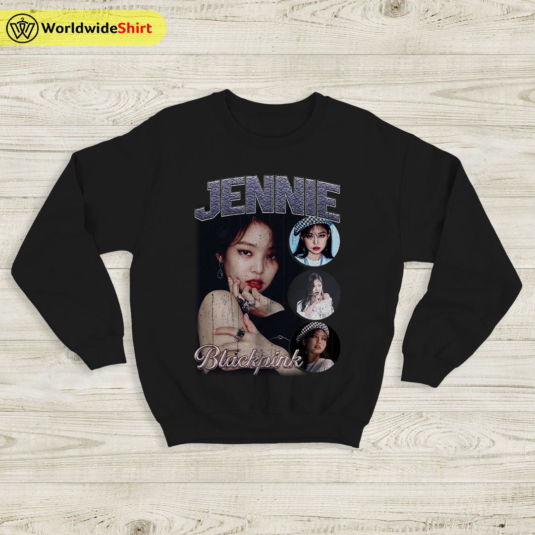 Jennie Vintage 90's Sweatshirt BLACKPINK Shirt KPOP Shirt Jennie Vintage 90's Sweatshirt BLACKPINK Shirt KPOP Shirt