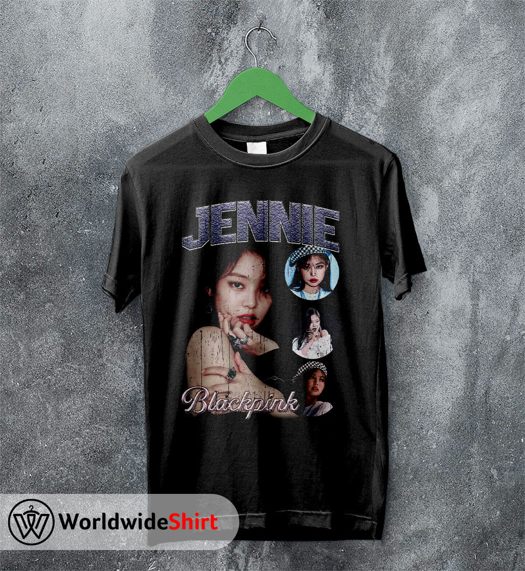 Jennie Vintage 90's T-Shirt BLACKPINK Shirt KPOP Shirt Jennie Vintage 90's T-Shirt BLACKPINK Shirt KPOP Shirt