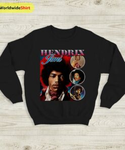 Jimi Hendrix Vintage 90’s Sweatshirt Jimi Hendrix Shirt Music Shirt