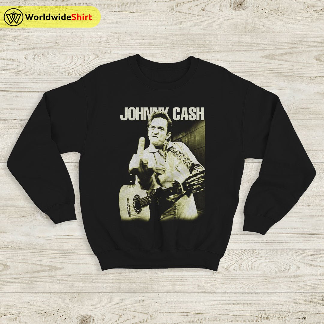Johnny Cash Sweatshirt Johnny Cash Middle Finger Shirt Johnny Cash Sweater Johnny Cash Sweatshirt Johnny Cash Middle Finger Shirt Johnny Cash Sweater