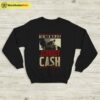 Johnny Cash Sweatshirt The Man in Black Johnny Cash Tour Sweatshirt Johnny Cash Shirt