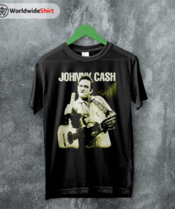 Johnny Cash T Shirt Johnny Cash Middle Finger Shirt Johnny Cash Shirt