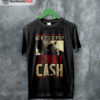 Johnny Cash T Shirt The Man in Black Johnny Cash Tour T Shirt Johnny Cash Shirt