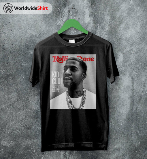 Kid Cudi Rolling Stone Poster T Shirt Kid Cudi Shirt Rapper Shirt