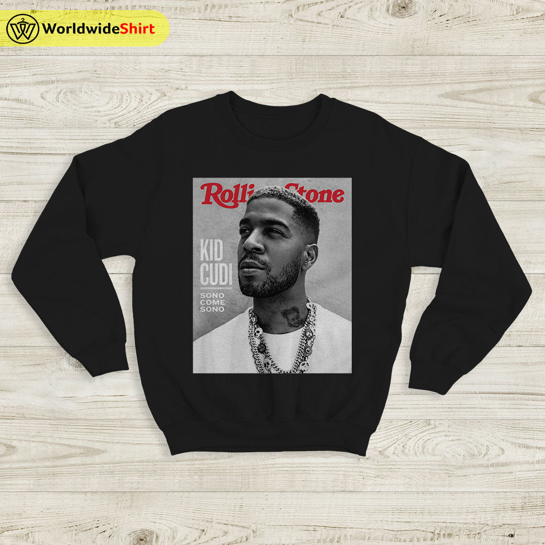 Kid Cudi Rolling Stone Sweatshirt Kid Cudi Shirt Rapper Shirt Kid Cudi Rolling Stone Sweatshirt Kid Cudi Shirt Rapper Shirt