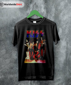 Kiss Band Poster Vintage 90’s T Shirt Kiss Band Shirt Music Shirt