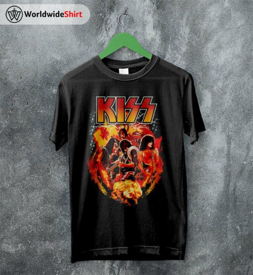 Kiss Band Tour Vintage 90’s T Shirt Kiss Band Shirt Music Shirt