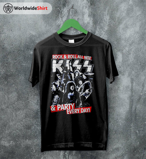 Kiss Band Vintage 90’s T Shirt Kiss Band Shirt Music Shirt
