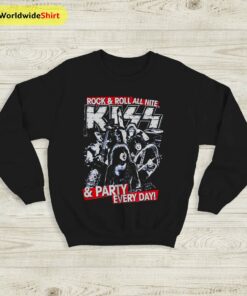 Kiss Band Vintage Tour 90’s Sweatshirt Kiss Band Shirt Music Shirt