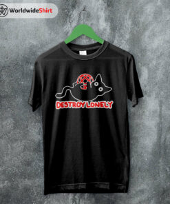Kodone Destroy Lonely Cat T Shirt Destroy Lonely Shirt Rapper Shirt