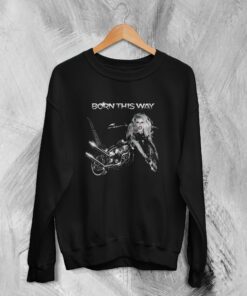 Lady Gaga Sweatshirt Born This Way Sweater Gaga Album Art Fan Merch