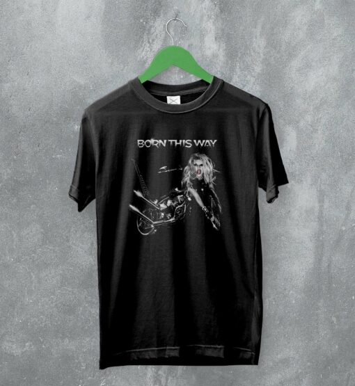 Lady Gaga T-Shirt Born This Way Shirt Gaga Album Art Fan Merch