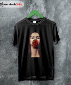 Lana Del Rey Rose Photo T Shirt Lana Del Rey Shirt Lana Merch