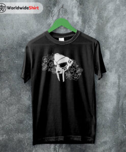 MF Doom Mask and Flower Shirt MF Doom T-Shirt Rapper Music Shirt